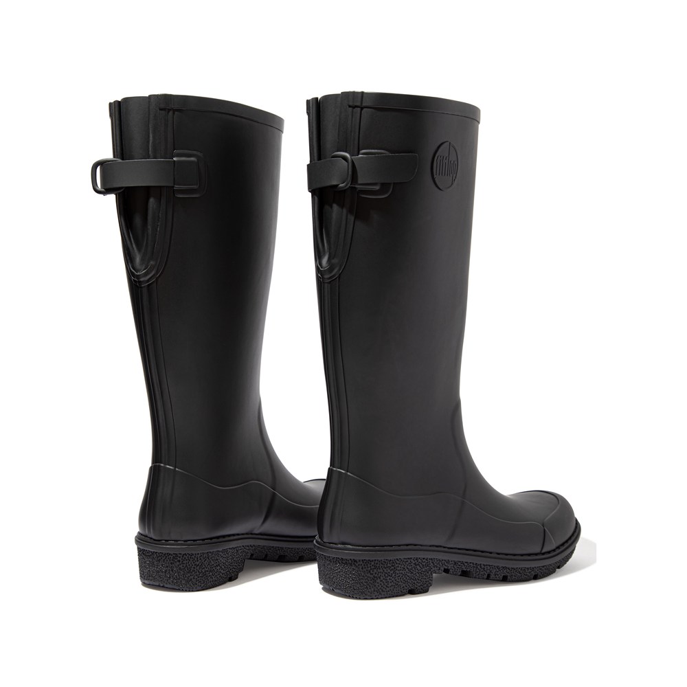 Fitflop Womens Boots - Wonderwelly Tall Rain - Black - 265-QKIAMP